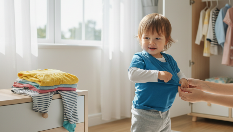 Dạy Con Tự Mặc Quần Áo: Cẩm Nang Từ A-Z [Kèm Tips]