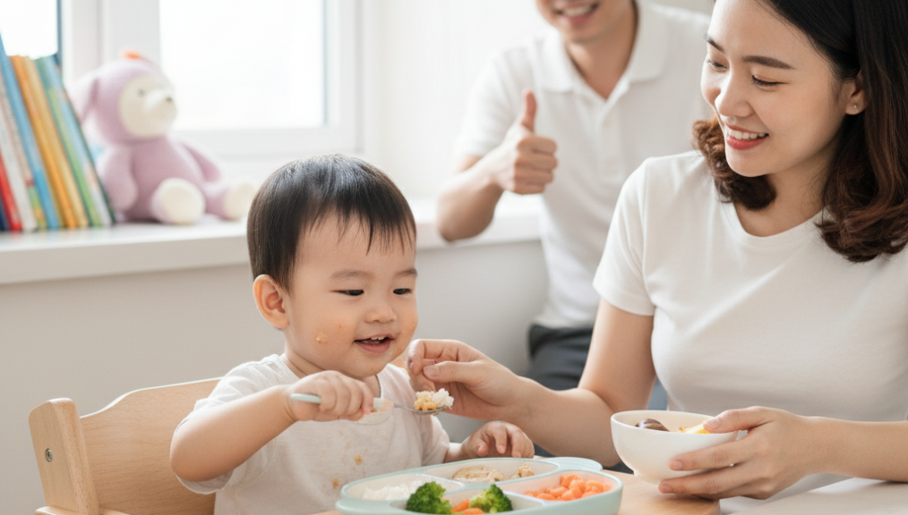 Dạy Con Tự Xúc Ăn Không Nước Mắt: Mẹo Từ Chuyên Gia & Mẹ Việt