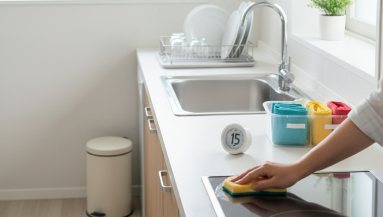 Dọn dẹp nhà bếp trong 15 phút: Bí quyết & Hệ thống 4 bước