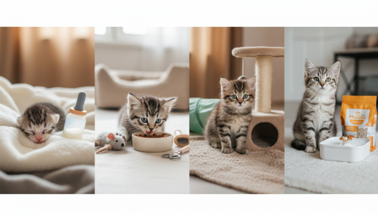 Quá trình phát triển của mèo con từ sơ sinh đến 12 tuần tuổi