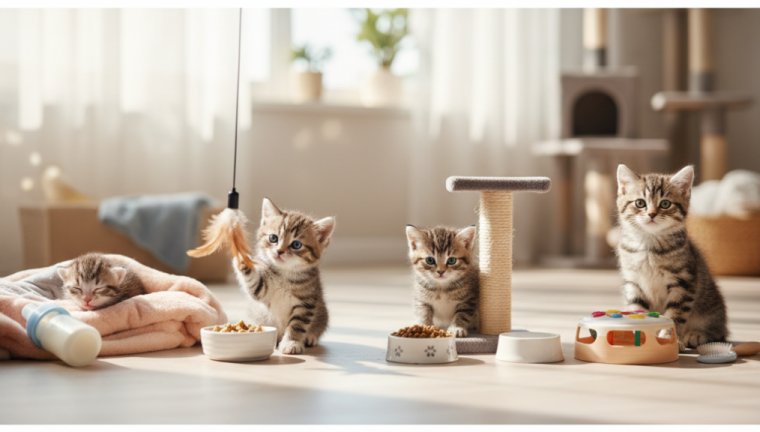 Sự khác biệt trong nhu cầu của mèo con qua từng tháng tuổi