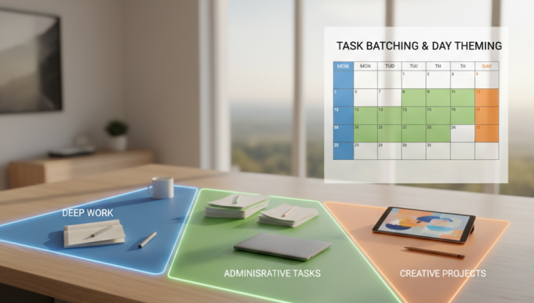 Task Batching & Day Theming: Làm việc sâu và hiệu quả