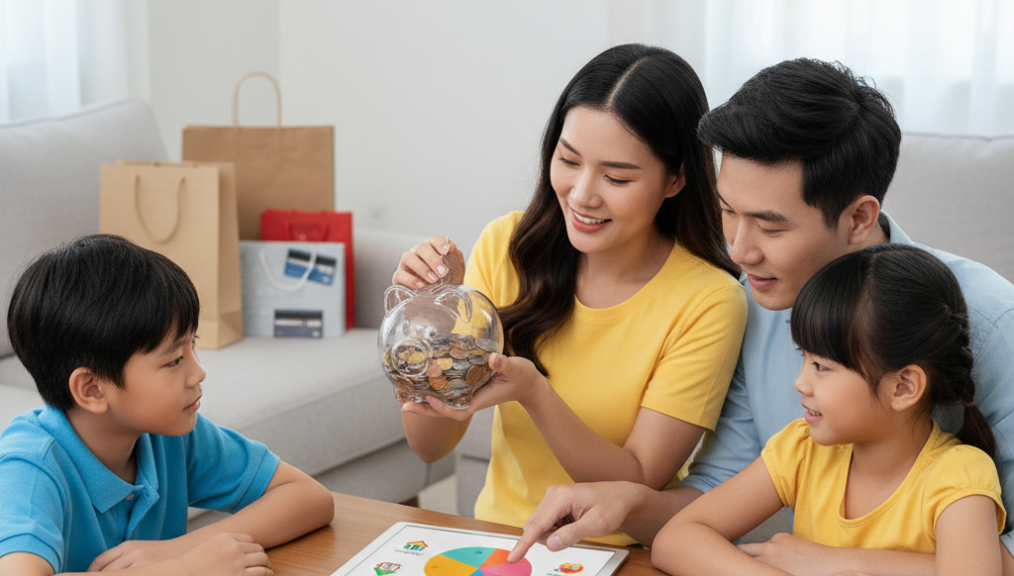 Bố mẹ ơi, đừng để con “nghèo sang chảnh” chỉ vì chúng ta ngại nói về tiền!