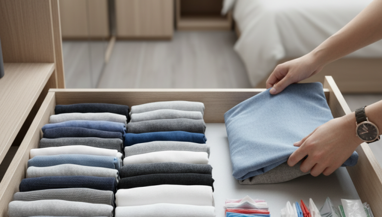 Hướng Dẫn A-Z: Gấp Gọn Quần Áo và Túi Nilon Siêu Tiết Kiệm Diện Tích Cho Người Bận Rộn